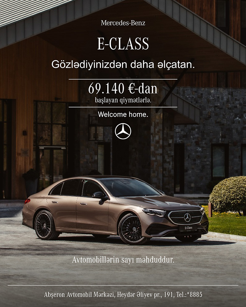 Mercedes-Benz E-Class. Gözlədiyinizdən daha əlçatan.